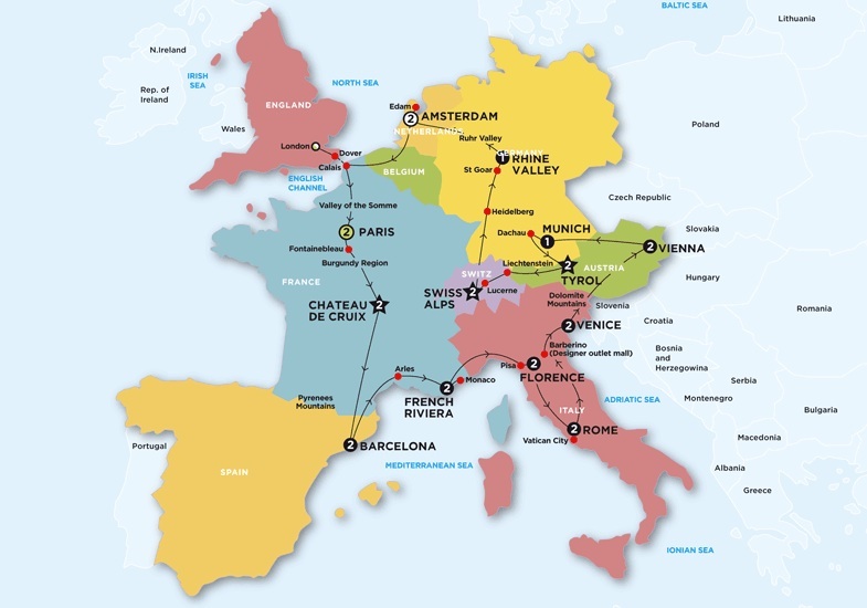 europe itinerary